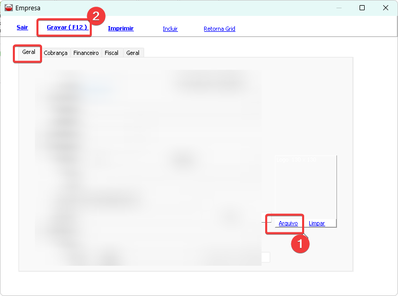 Tela de Seleção de Logotipo