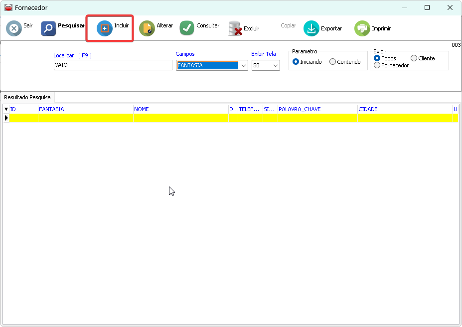 Resultado da Pesquisa