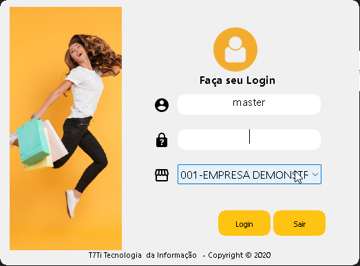 Tela de Login do Komache